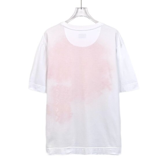 Fendi Mens White & Orange Logo T-Shirt L 100% Cotton Made In Italy - Picture 2 of 6